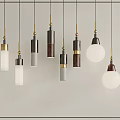 Pendant lamp combination 3d model