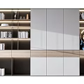 Modern bookcase 3d model