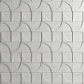 Modern background wall shaped background wall 3d model