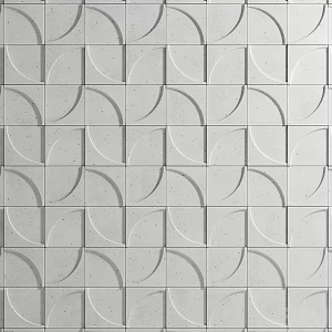 Modern background wall shaped background wall 3d model