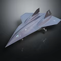 Advanced Stealth Fighter Jet With Sleek Dark Gray Aerodynamic Design And Twin Tailfins