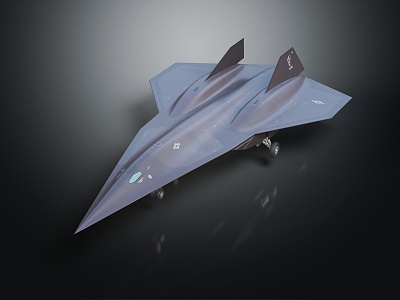 Modern reconnaissance aircraft Blackbird reconnaissance aircraft High altitude reconnaissance aircraft 3d model