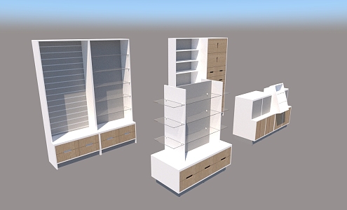 Jewelry Cabinet Product Cabinet Display Cabinet 3d model