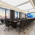 Modern Front Desk Reception Area With White Marble Countertop Wooden Cabinets And Self Service Kiosks