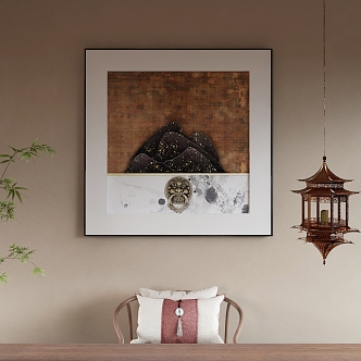 New Chinese Decorative Painting 3d model