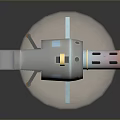 laser tower turret turntable sci-fi tower defense game tower defense sci-fi turret game turret game turret 3d model