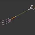modern fork pitchfork fork shovel 3d model