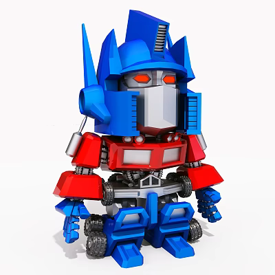 Modern Transformers Mini Optimus Prime 3d model