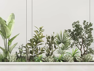 Modern Plant Heap Plant Wall 3d model