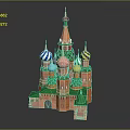 Commercial Display Equipment With Colorful Dome Architectural Model Design