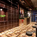 Stylish Beauty Hair Salon Interior With Green Walls Vintage Mirrors And Black Styling Chairs