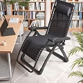 Modern Study Room Interior With Bookshelves Desk Laptop Ergonomic Chair And Green Plant