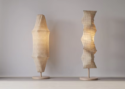 Ancient Style Floor Lamp-Silent Style Floor Lamp 3d model