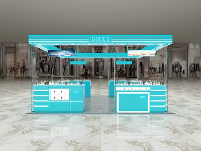 Perfume Store Skin Care Store Cosmetics Store Film Lipstick Display Cabinet Store 3d model