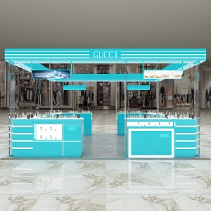 Perfume Store Skin Care Store Cosmetics Store Film Lipstick Display Cabinet Store 3d model