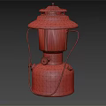 Vintage Green Coleman Candle Lantern With Classic Design And Metal Frame