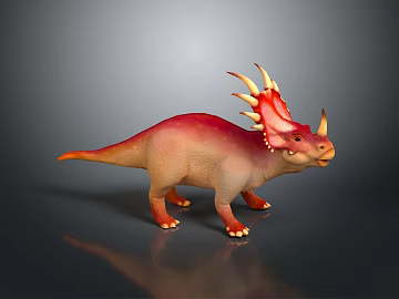 Dinosaur Jurassic Pterosaur Long-necked Tyrannosaurus Tyrannosaurus Stegosaurus Bretosaurus Triceratops Shark Toothosaurus Ancient Animals (ID:ggach056900)