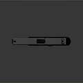 Modern Handgun Weapon With Detachable Magazine And Black Tactical Design