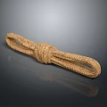 Hemp rope string daily necessities 3d model