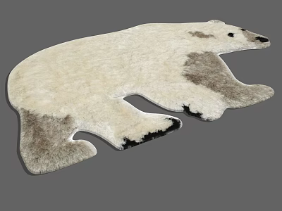 Nordic Style Carpet Polar Bear Carpet 3d model