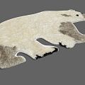 Nordic Style Carpet Polar Bear Carpet 3d model