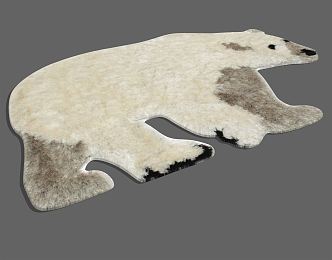 Nordic Style Carpet Polar Bear Carpet 3d model