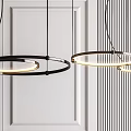 Modern Pendant Lights With Circular And Multi Bulb Designs For Interior Decor 3d model