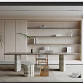Modern study 3d model