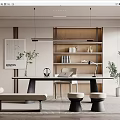 Modern study 3d model