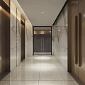 Modern Public Office Space Interior Design With Desks Chairs Sofa And Bookshelves