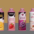Aromatic Fruit Flavored Wine Bottles With Orange Strawberry Grape And Peach Flavors