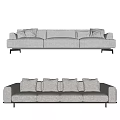 Modern Combination Sofa Multiplayer Sofa 3d model