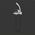 Chrome Plated Handheld Shower Head Hardware Tool With Modern Design And Durable Structure