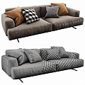 Modern Multi-Person Sofa Sofa Two-Person Sofa Casual Sofa Living Room Sofa Leather Sofa Corner Sofa 3d model