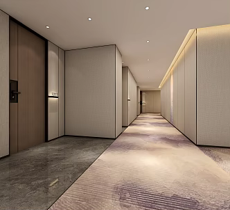 Hotel Corridor 3d model