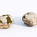 Natural Weathered Stones With Mossy Surfaces For Rustic Decor Projects