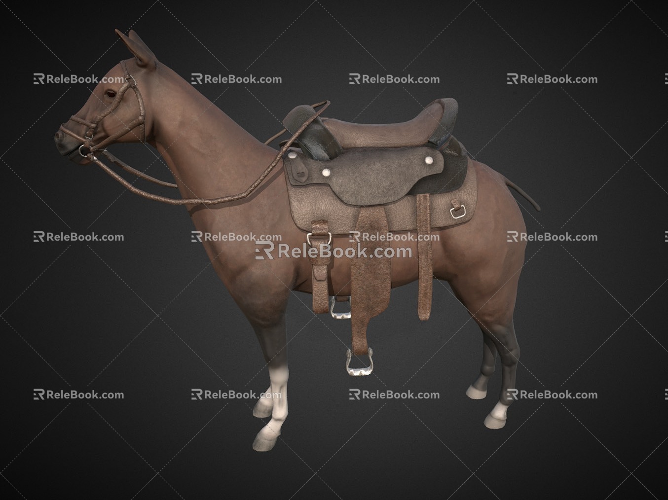 The Denim horse. 3d model