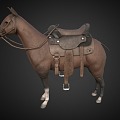 The Denim horse. 3d model