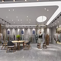 JINYIDI Clothing Store Front With Glass Windows Mannequins And Modern Design