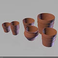 Terracotta Planters Various Sizes And Shapes Stackable Design For Home Garden Decor