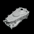 High Quality Aluminum Mechanical Component with Multiple Mounting Holes and Flanges 3d model