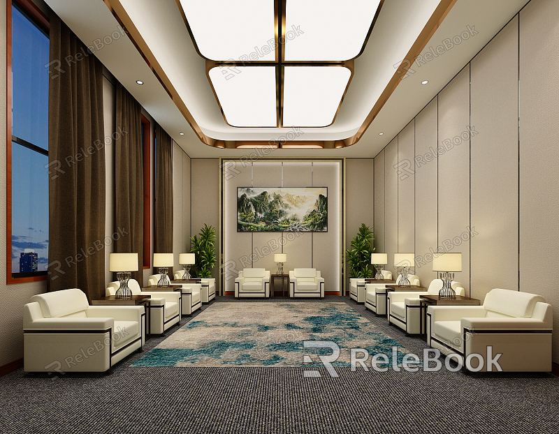 New Chinese Reception Room model