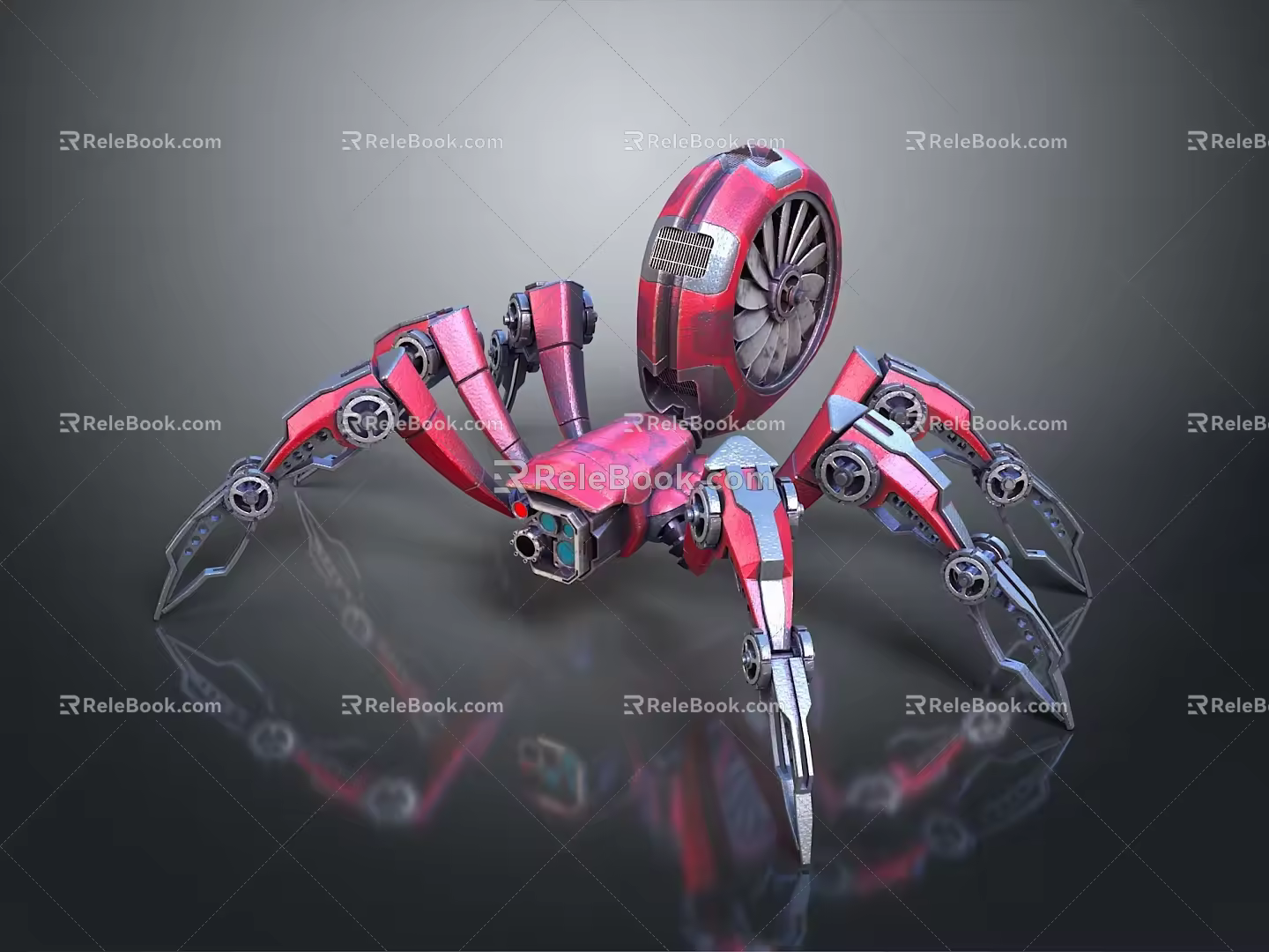 Robot Spider Robot Mecha Spider Science Fiction Spider Mechanical Spider Spider Battery Spider Tower Defense 3d model