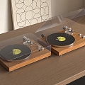 vinyl record player 3d model