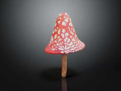 Modern Mushroom Poisonous Mushroom 3d model