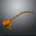 Durable Orange Metal Chain Wrench Hardware Tool For Industrial And Home Use