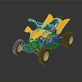 Modern beach motorcycle all-terrain vehicle 3d model