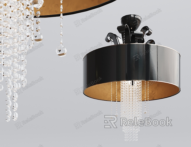 Modern chandelier black paint chandelier model