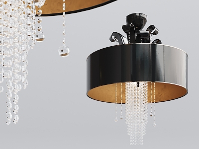 Modern chandelier black paint chandelier model