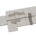 hay Mags modern module multiplayer sofa 3d model